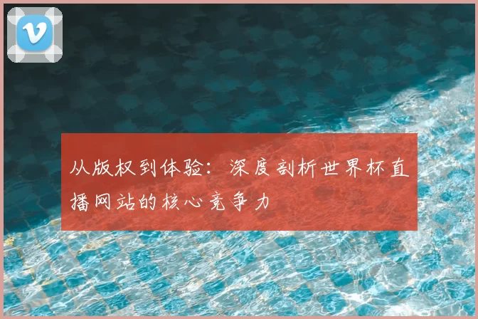 从版权到体验：深度剖析世界杯直播网站的核心竞争力